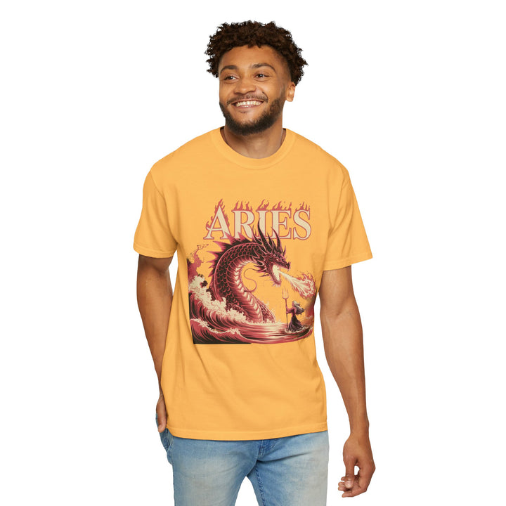 Aries Graphic T-Shirt: Unisex Astrology Tee, Zodiac Shirt for Birthdays & Everyday Wear, Perfect Gift for Aries Friends