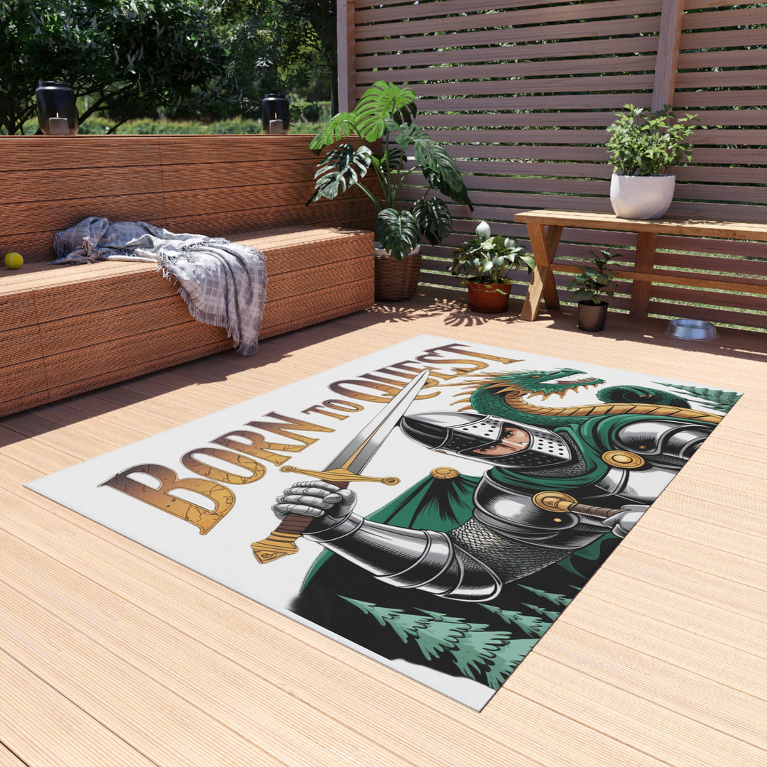 Born To Quest Outdoor Dragon Rug
