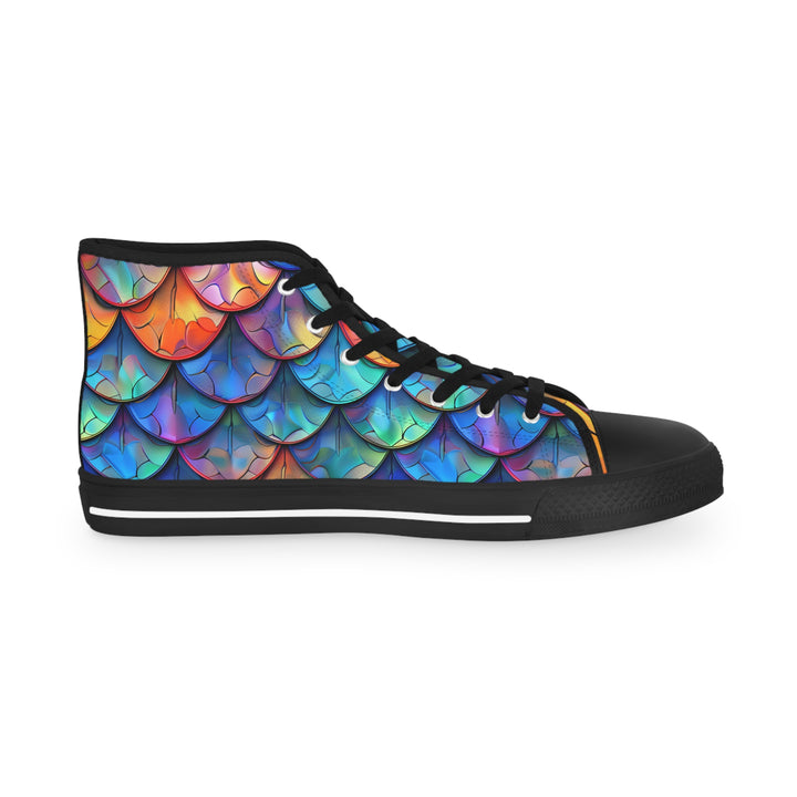 Men's High Top Sneakers - Dragon Scale Sneakers