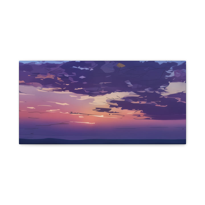 Elegant Sunset Canvas Print for Bedroom and Living Room
