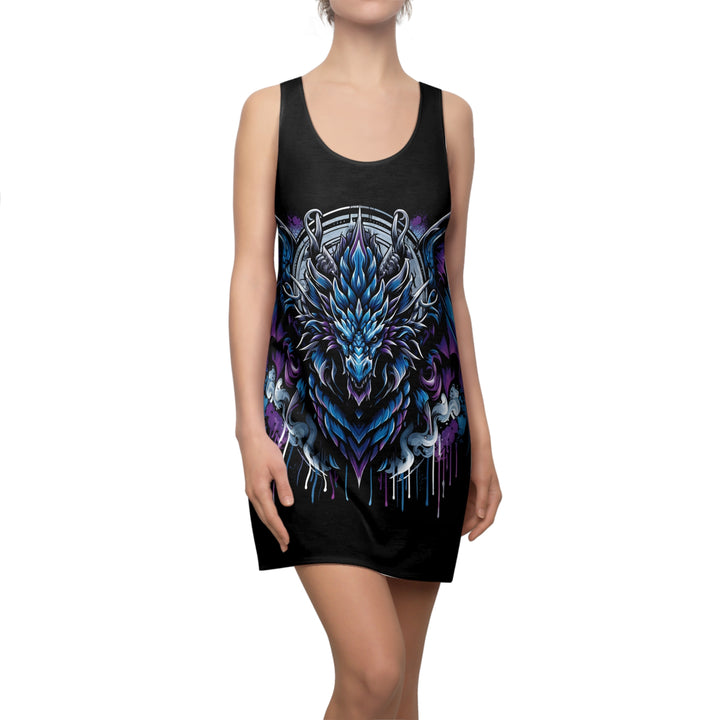 Women's Cut & Sew Racerback Dress - Blue Electric Dragon