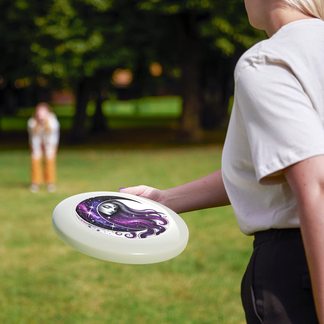 Moon Goddess Cosmic Art Frisbee – Dreamy Galaxy Flying Disc for Outdoor Fun & Gifts