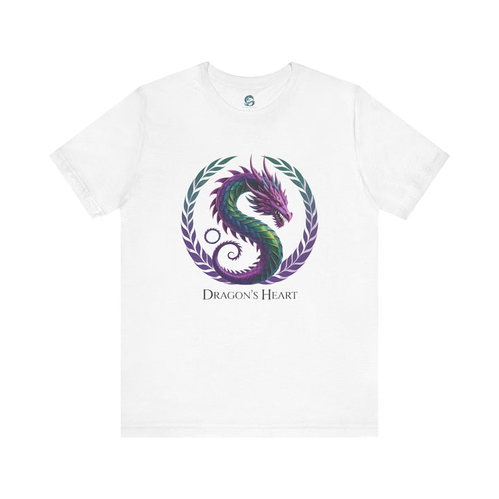 Mythical Dragon's Heart Unisex Tee, Fantasy Shirt, Gift for Gamers, Unique Dragon Design, Casual Wear, Dragon Lover's Apparel