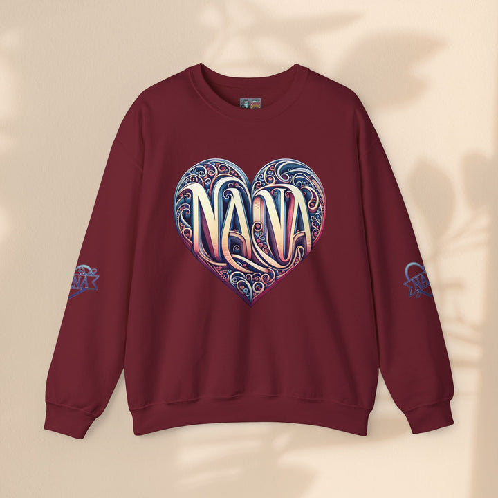 Nana Heart Design Unisex Crewneck Sweatshirt - Cozy Gift for Grandmothers