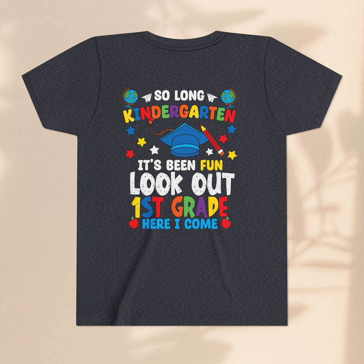 Look Out First Grade Here I Come T-Shirt - Graduation Celebration Tee, Kindergarten to 1st Grade Transition T-Shirt,