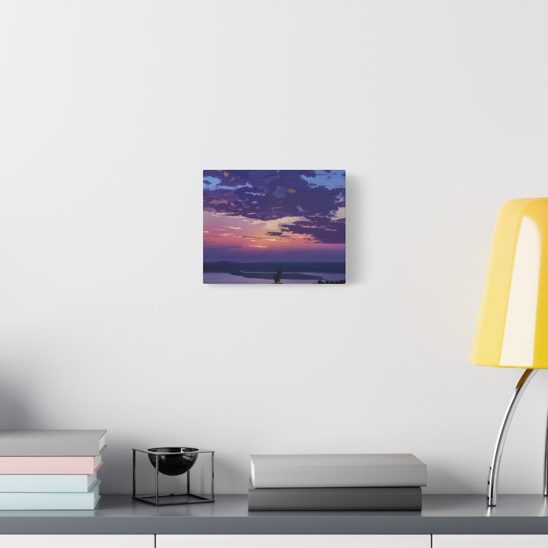 Elegant Sunset Canvas Print for Bedroom and Living Room