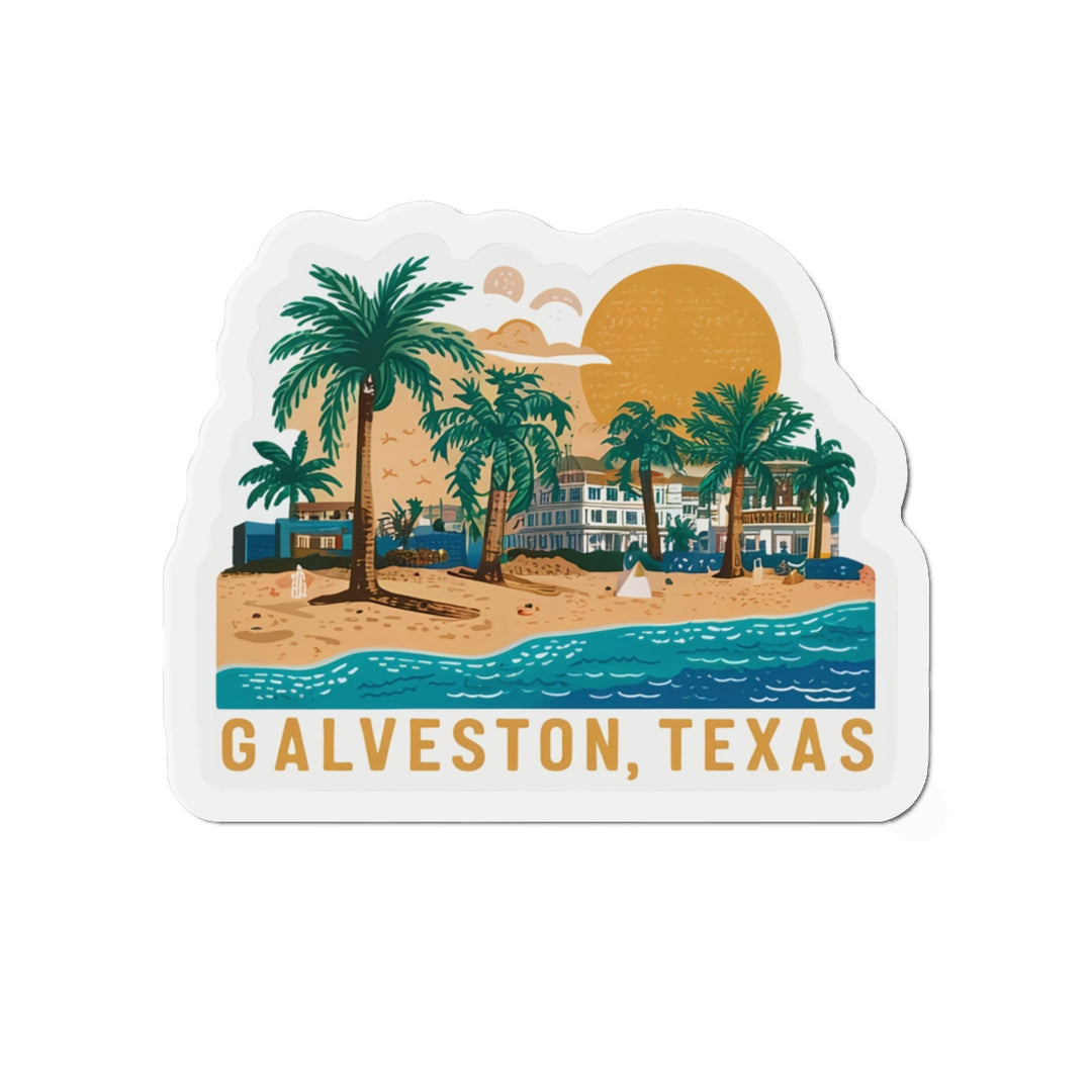 Die-Cut Magnets - Galveston Texas