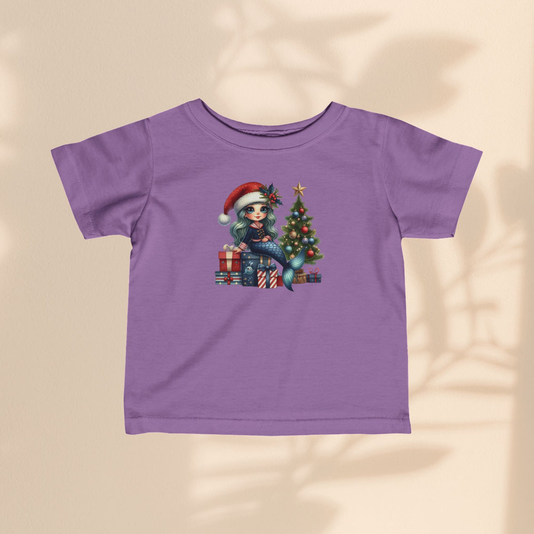 Infant Fine Jersey Tee - Mermaid Christmas