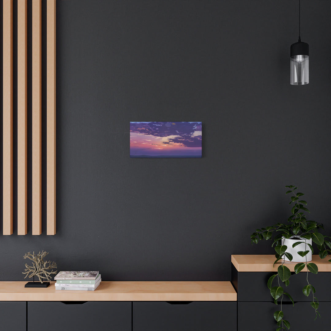 Elegant Sunset Canvas Print for Bedroom and Living Room