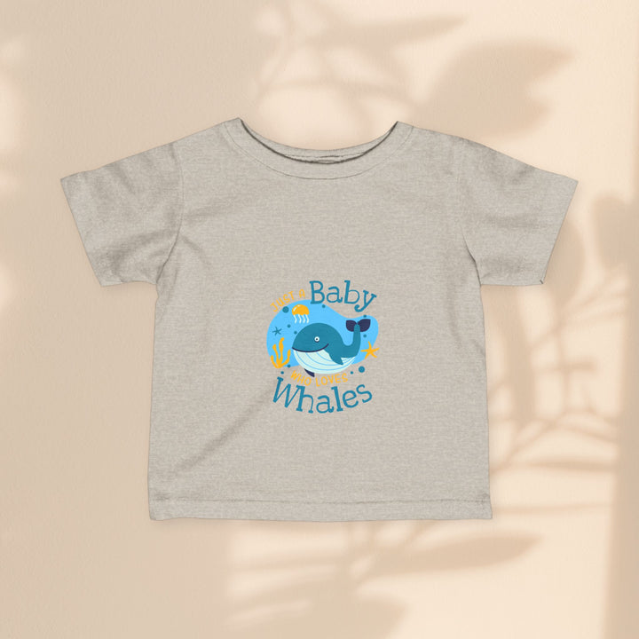 Infant Fine Jersey Tee - Just A Baby Who Loves Whales