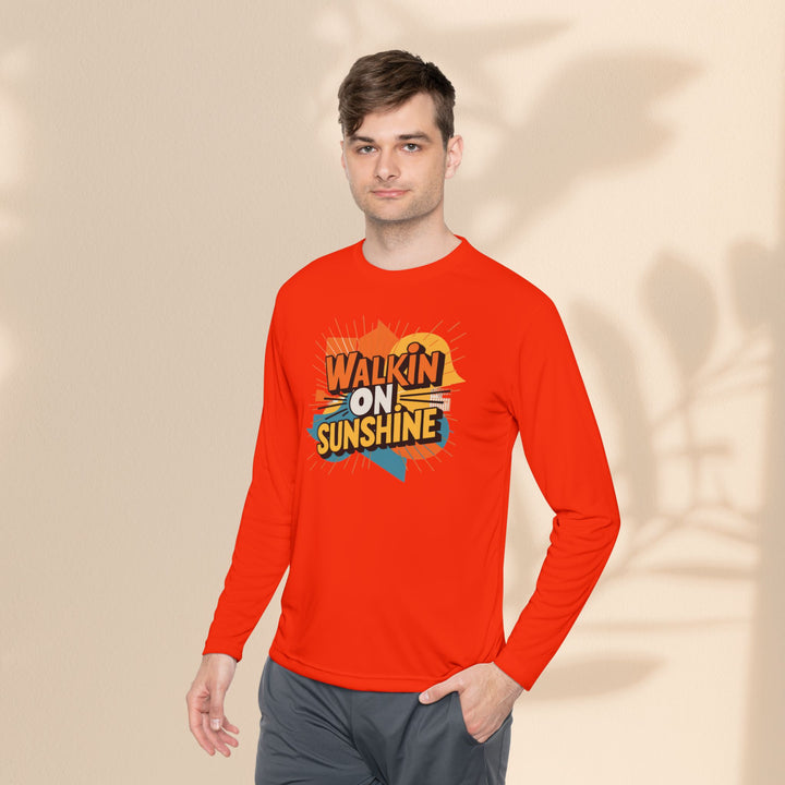 Unisex Lightweight Long Sleeve Tee - Walking On Sunshine