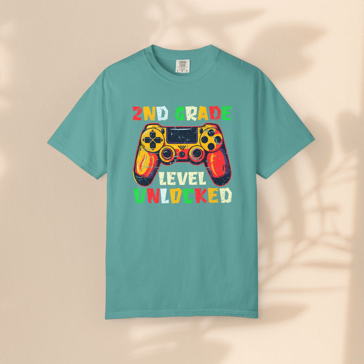 Fun Gamer T-Shirt, 2nd Grade Level Unlocked Shirt, Kids Gaming Apparel, Back to School Gift, Video Game Fan Tee