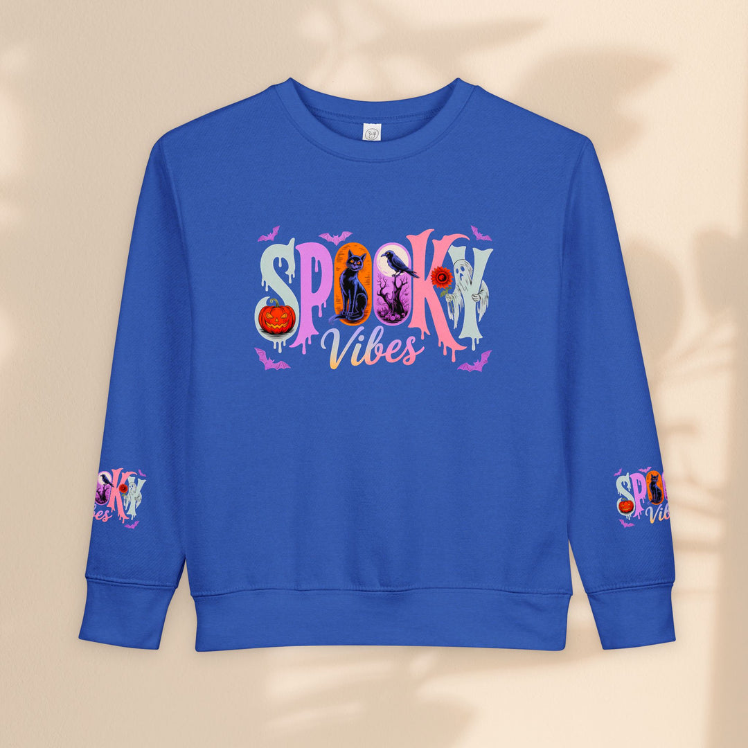 Toddler Spooky Vibes Sweatshirt - Halloween Kids Outfit
