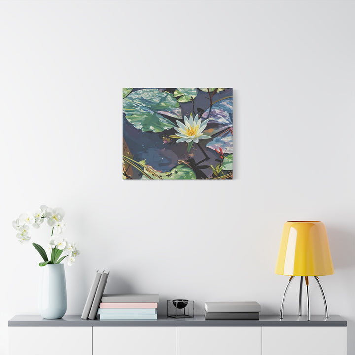 Water Lily Canvas Art Print – Nature Wall Décor