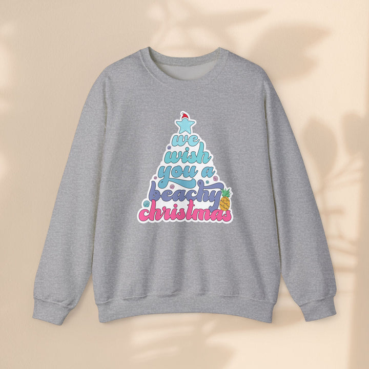 Unisex Heavy Blend™ Crewneck Sweatshirt - Beachy Christmas