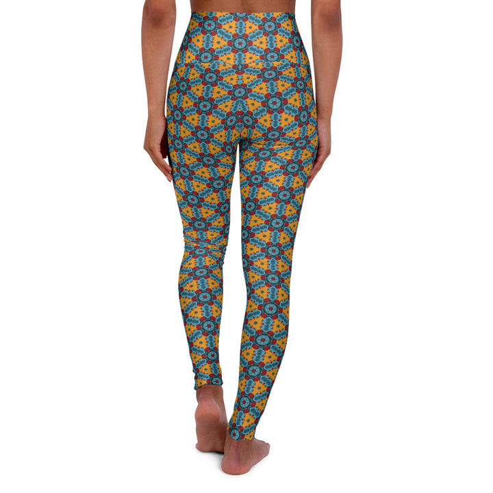 High Waisted Yoga Leggings - Street Dragon Pattern