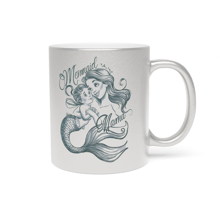 Metallic Mug (Silver\Gold) - Mermaid Mama Gold