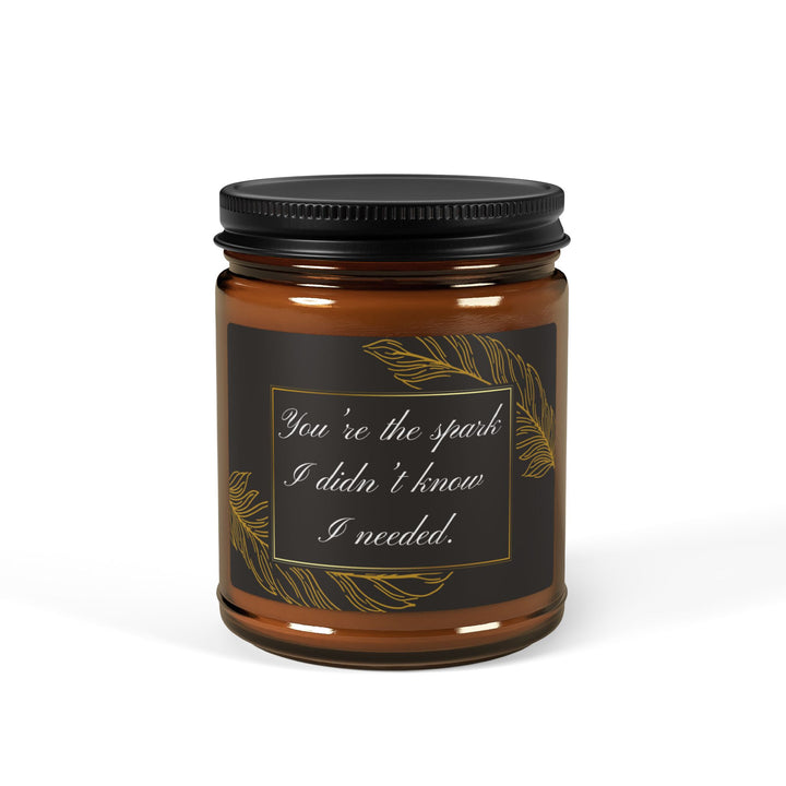 Scented Soy Candle (Multi-Size, Amber Jar) - You Are The Spark