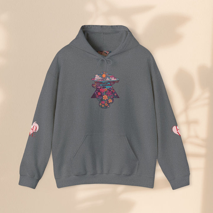 Artistic Floral Love Hoodie for Creative Souls