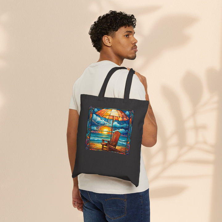 Cotton Canvas Tote Bag - Beach Rest