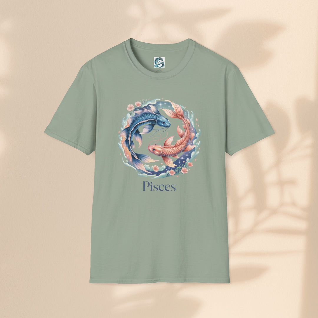 Pisces Zodiac T-Shirt, Softstyle Tee, Astrological Gift, Horoscope Apparel, Birthday Gift for Pisces, Astrology Merch