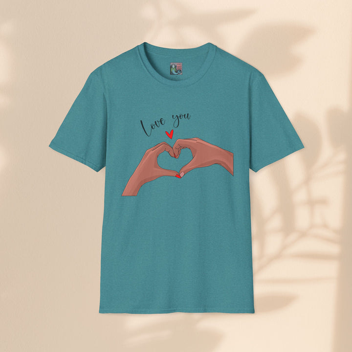 Unisex Softstyle T-Shirt - Love You Heart