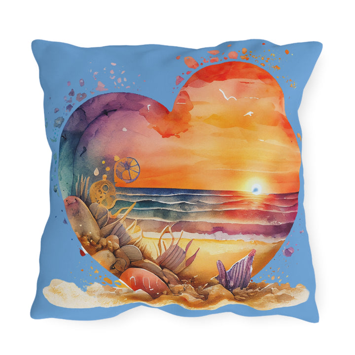 Outdoor Pillows - Beach Heart