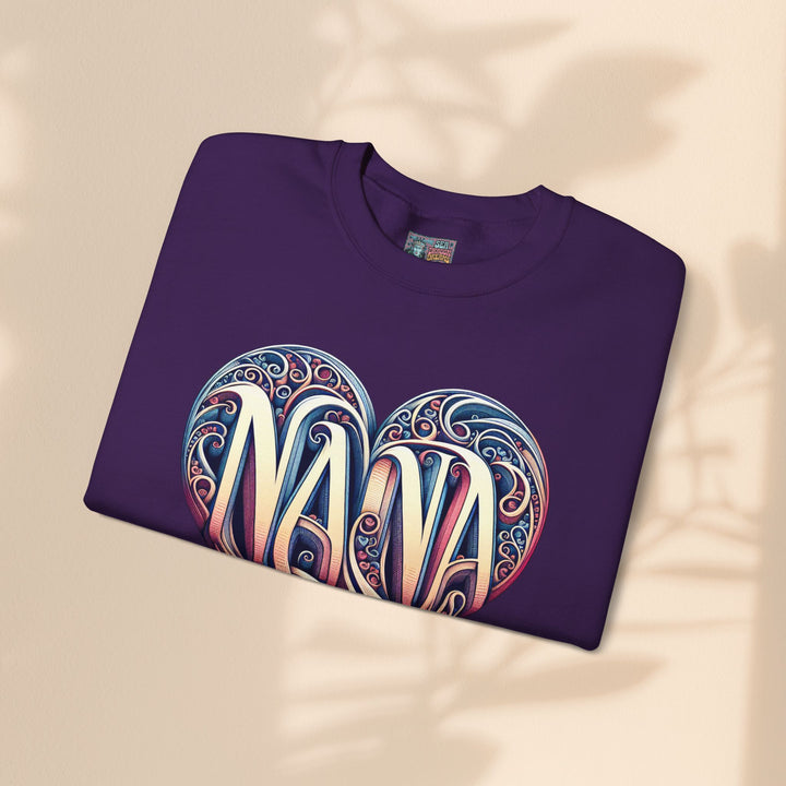 Nana Heart Design Unisex Crewneck Sweatshirt - Cozy Gift for Grandmothers