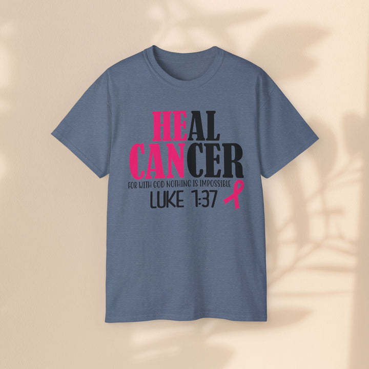 Heal Cancer Unisex Ultra Cotton Tee - Inspirational Faith-Based T-Shirt for Awareness