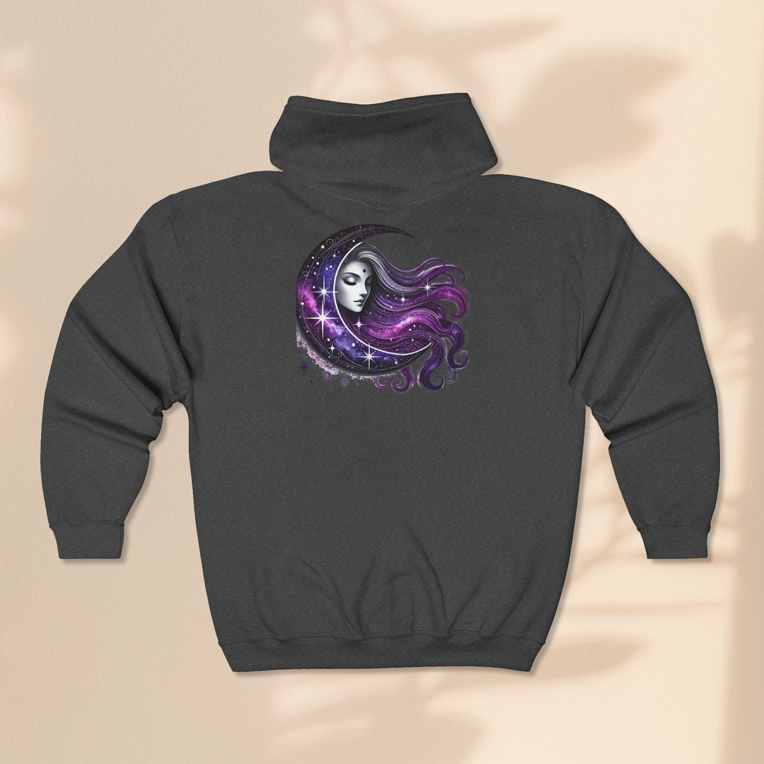 Moon Goddess - Unisex Heavy Blend™ Full Zip Hooded Sweatshirt