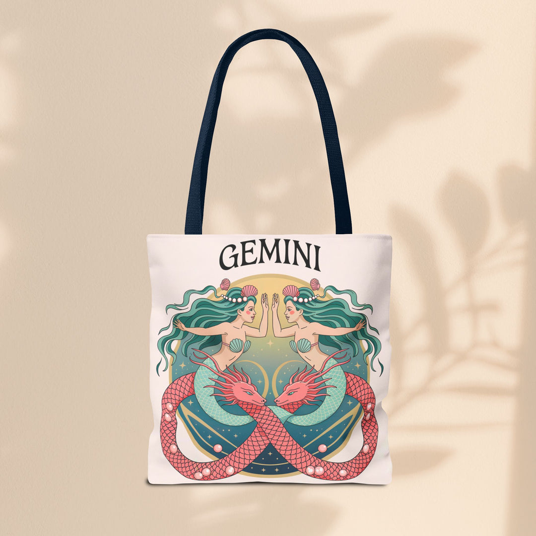 Gemini Zodiac Tote Bag, Astrological Bag, Personalized Gift, Astrology Lover, Horoscope Accessory, Birthday Present
