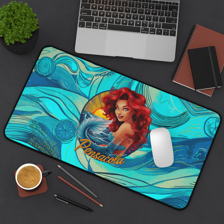 Desk Mat - Pensacola Mermaid