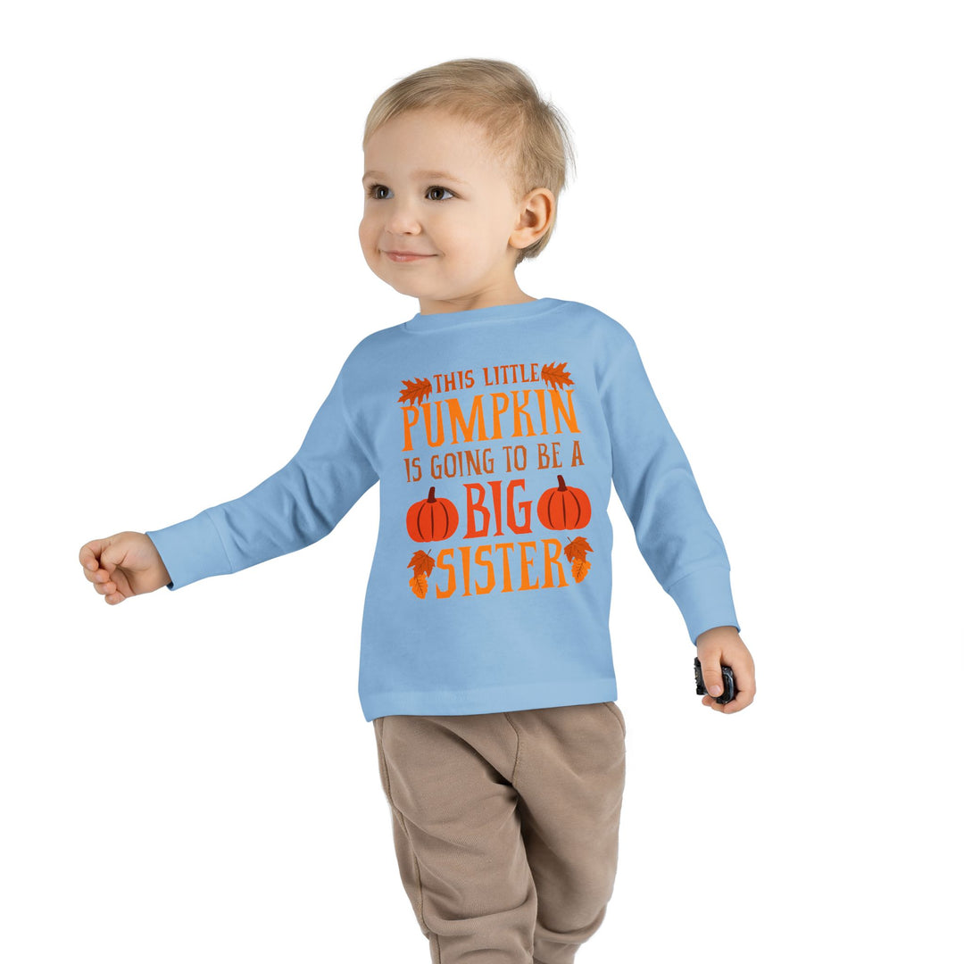 Toddler Long Sleeve Tee - Big Sister Pumpkin