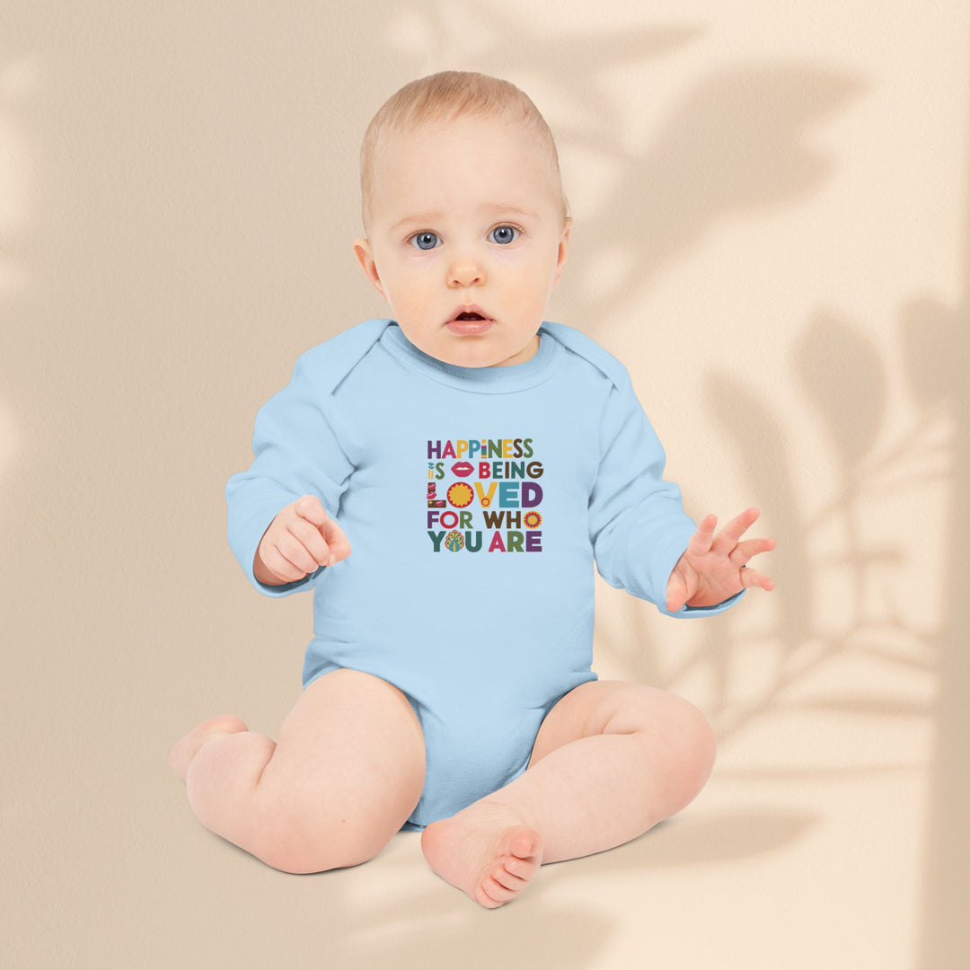 Baby Long-Sleeve Organic Bodysuit - Loved For Who You Are