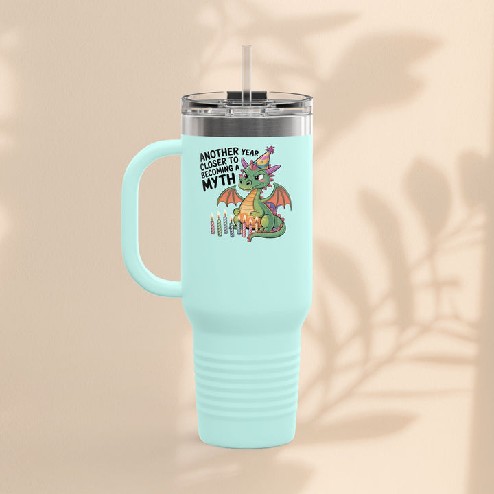 Dragon Insulated Travel Mug, 40oz, Dragon Birthday Tumbler