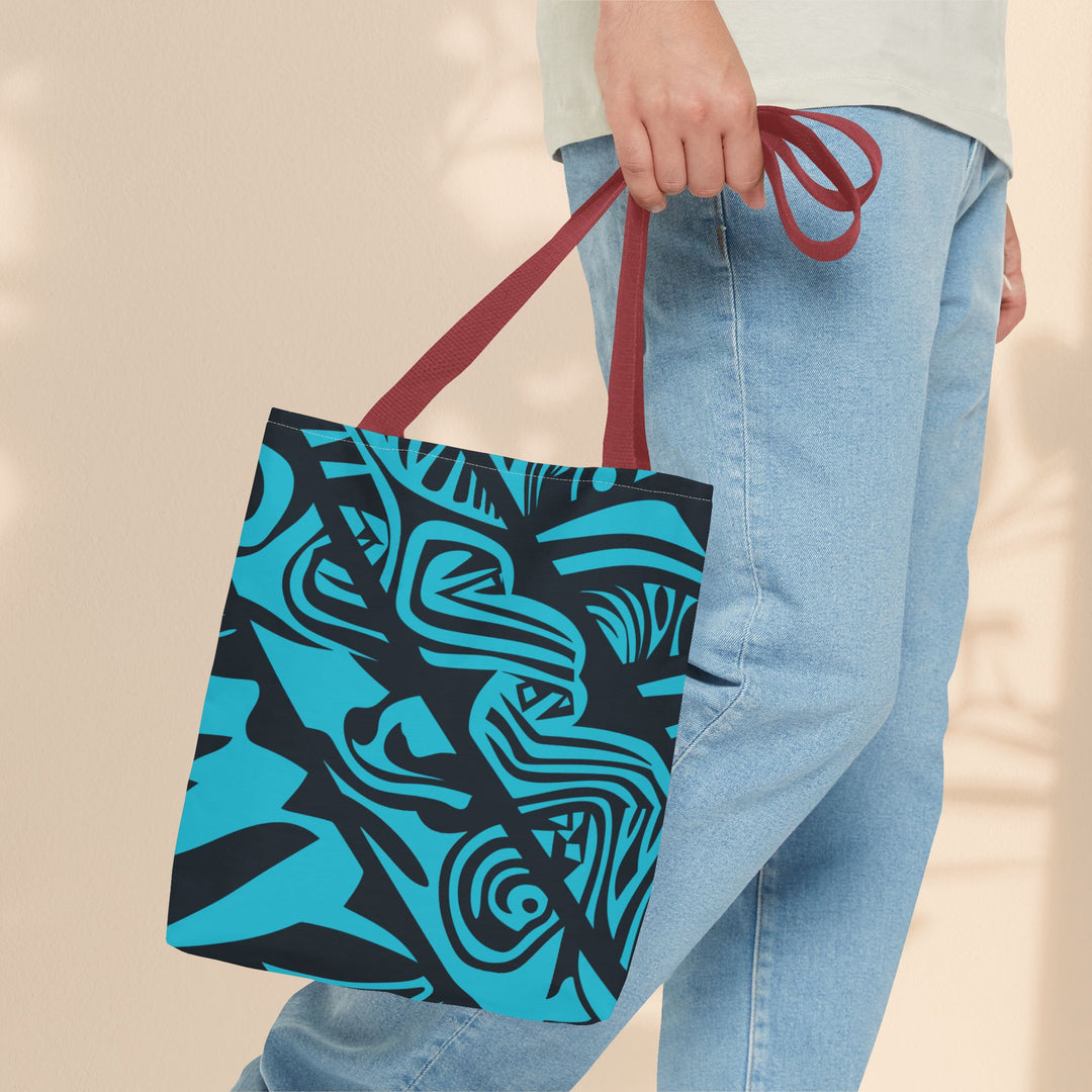 Blue Tribal Tote Bag