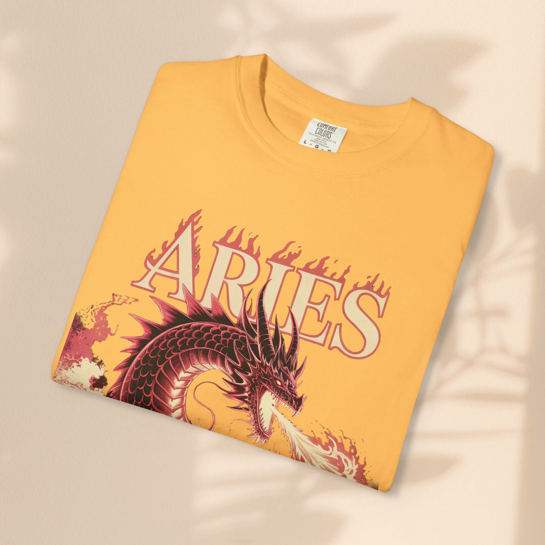 Aries Graphic T-Shirt: Unisex Astrology Tee, Zodiac Shirt for Birthdays & Everyday Wear, Perfect Gift for Aries Friends