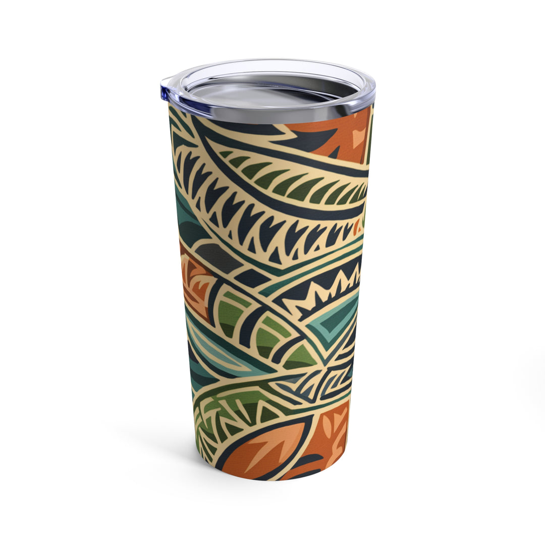 Tumbler 20oz - Orange Tribal