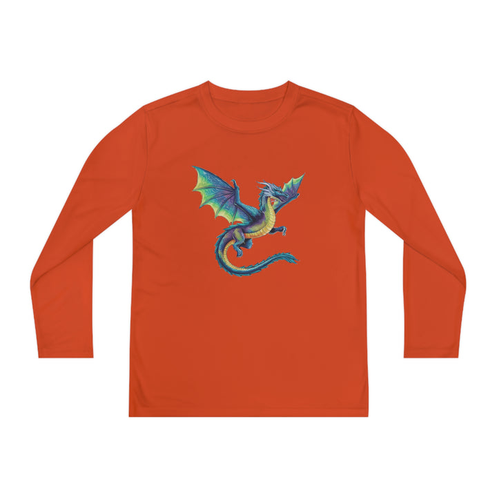 Youth Long Sleeve Competitor Tee - Electric Dragon