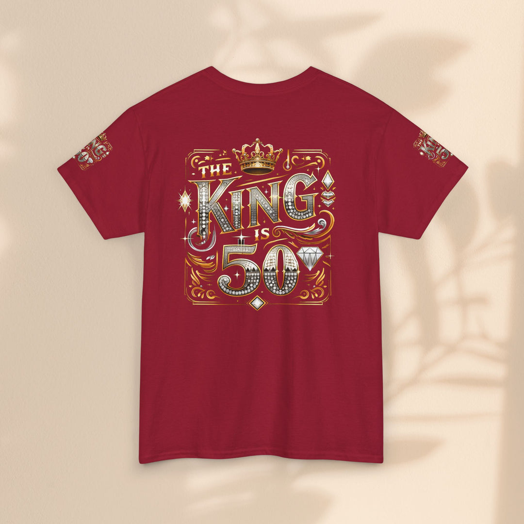 Royal 50th Birthday Tee, Vintage King Shirt, Men’s Birthday Gift, Celebrate 50 Years, Custom Graphic T-Shirt, Fun Party Top