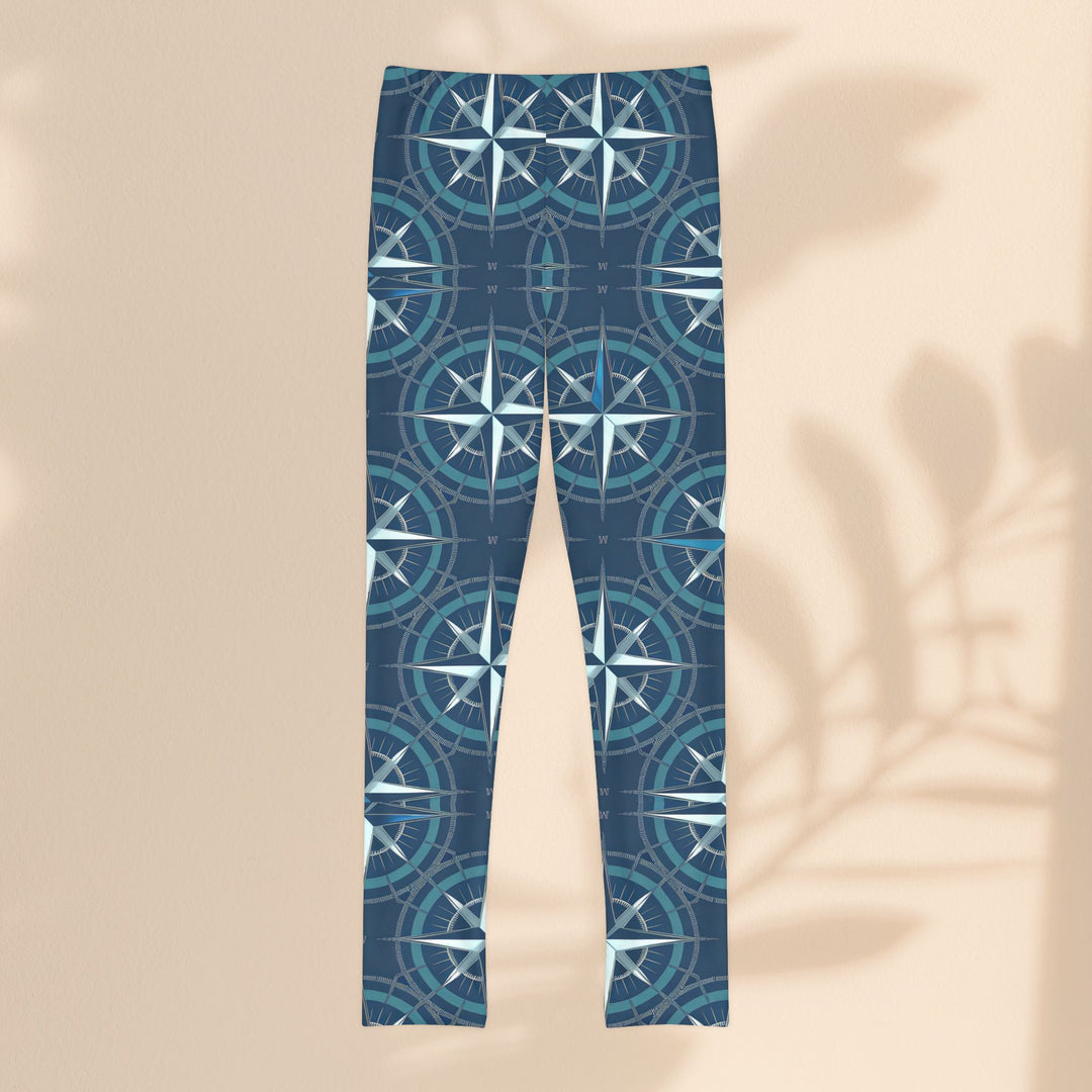 Youth Full-Length Leggings (AOP) - Compass