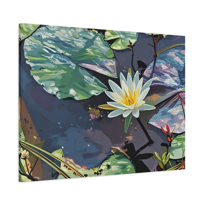 Water Lily Canvas Art Print – Nature Wall Décor