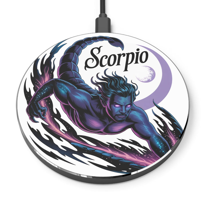 Astrological Scorpio Wireless Charger, Zodiac Gift for Astrology Lovers, Fast Charging Pad for Home, Birthday, and Holiday Decor
