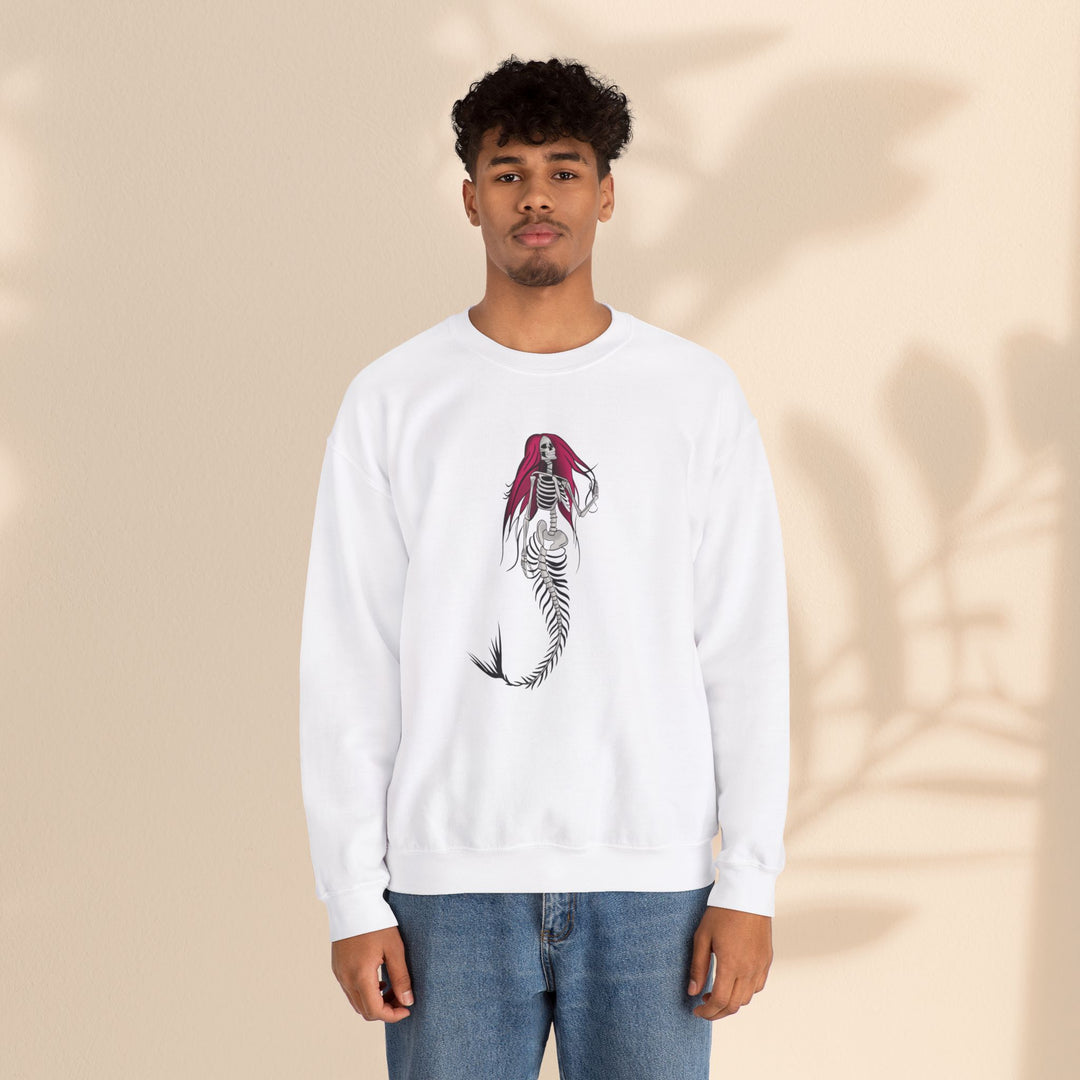 Unisex Heavy Blend™ Crewneck Sweatshirt - Halloween Mermaid Bones