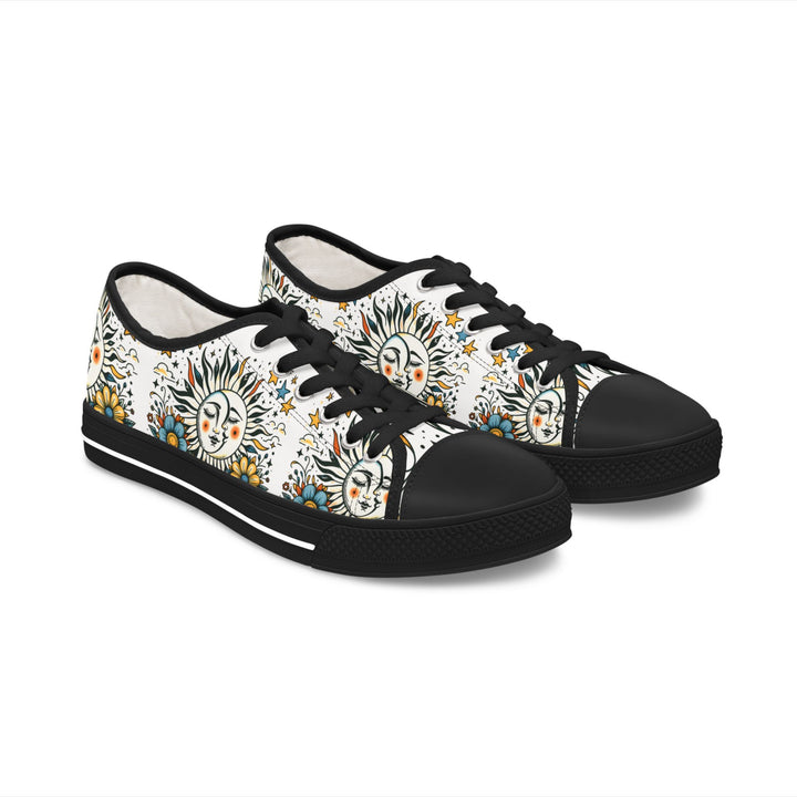 Women's Low Top Sneakers - Sun and Moon