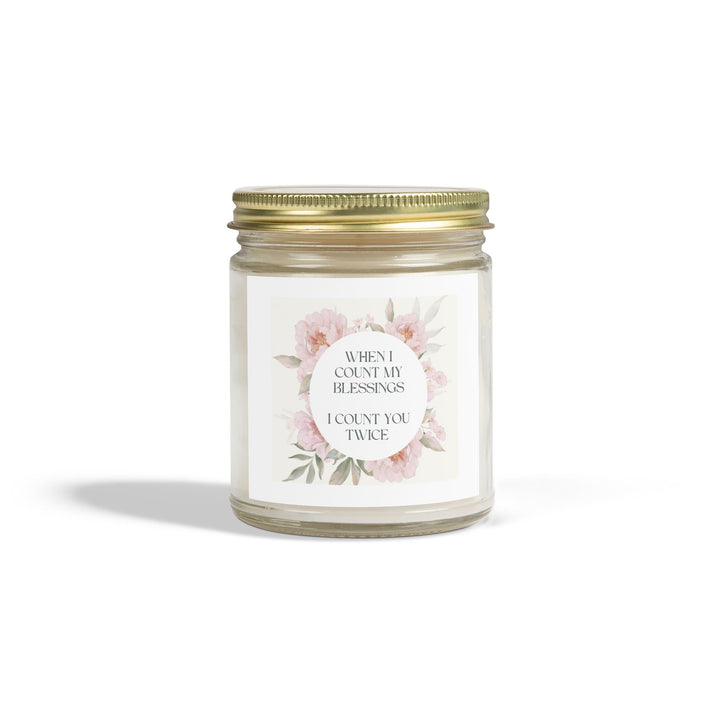 Scented Coconut Apricot Candles (4oz, 9oz) - Count You Twice