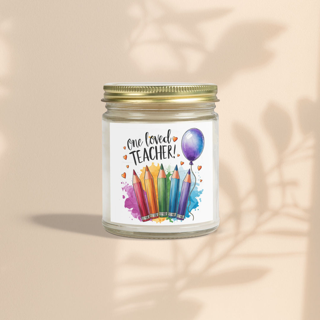 Scented Coconut Apricot Candles (4oz, 9oz) - One Loved Teacher