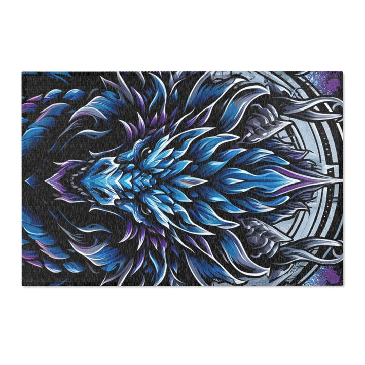 Mystical Dragon Area Rug - Bohemian Home Decor, Gift for Fantasy Lovers