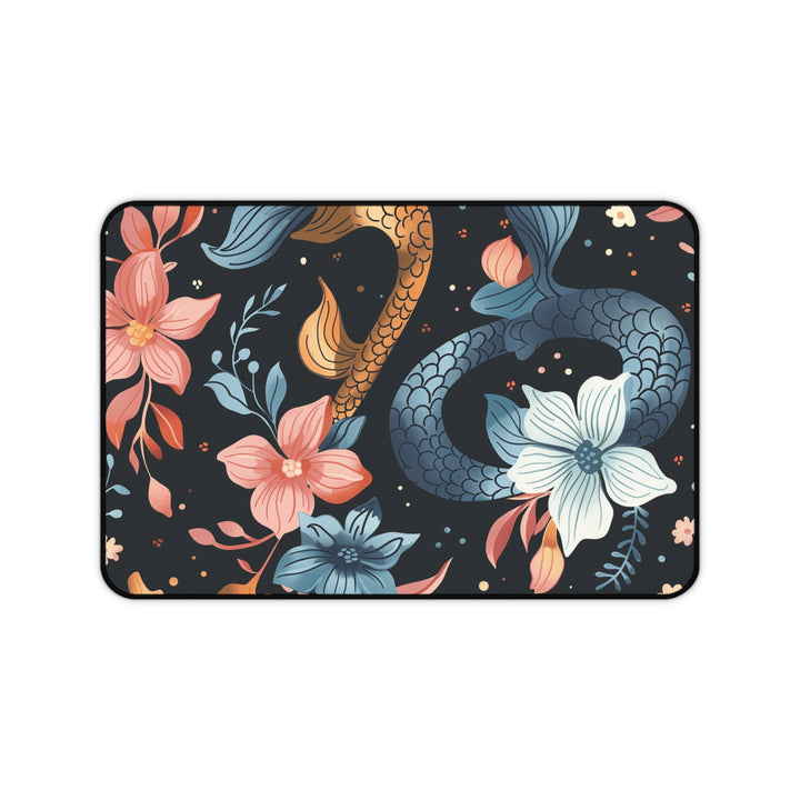 Desk Mat - Mermaid Flowers