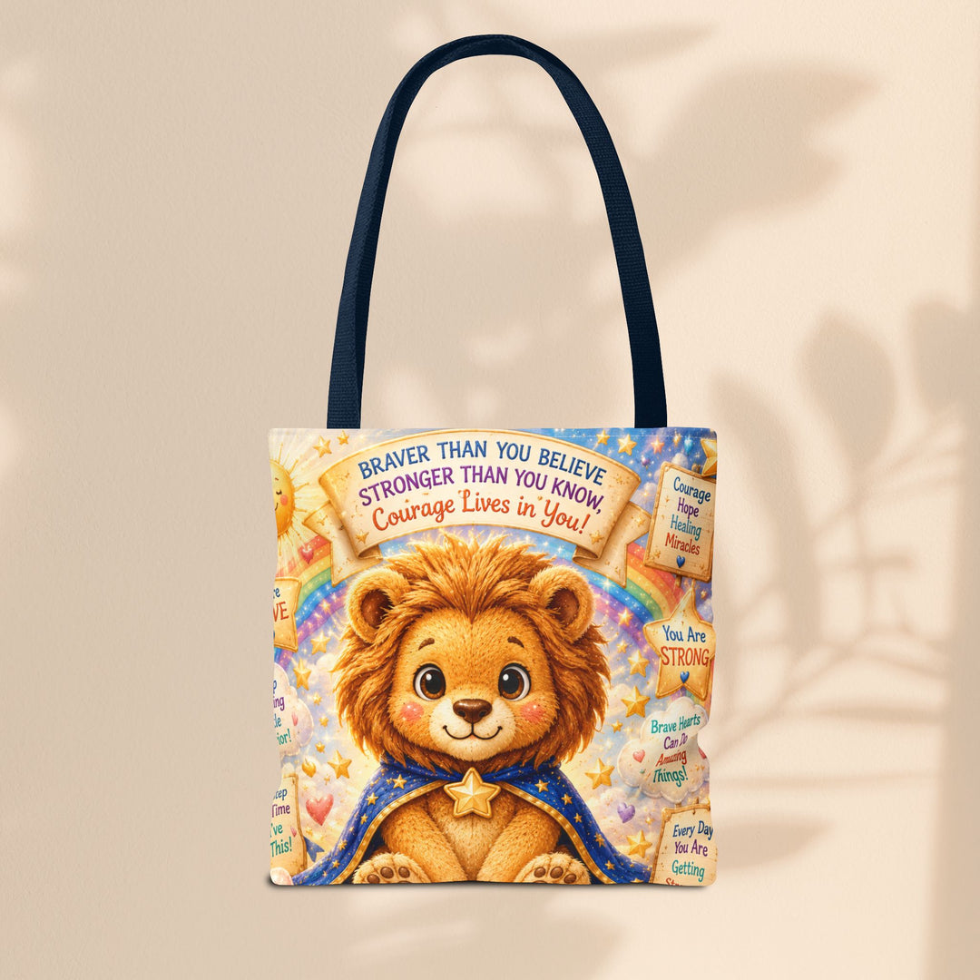 Cute Courage Lion Tote Bag | Brave Buddies™